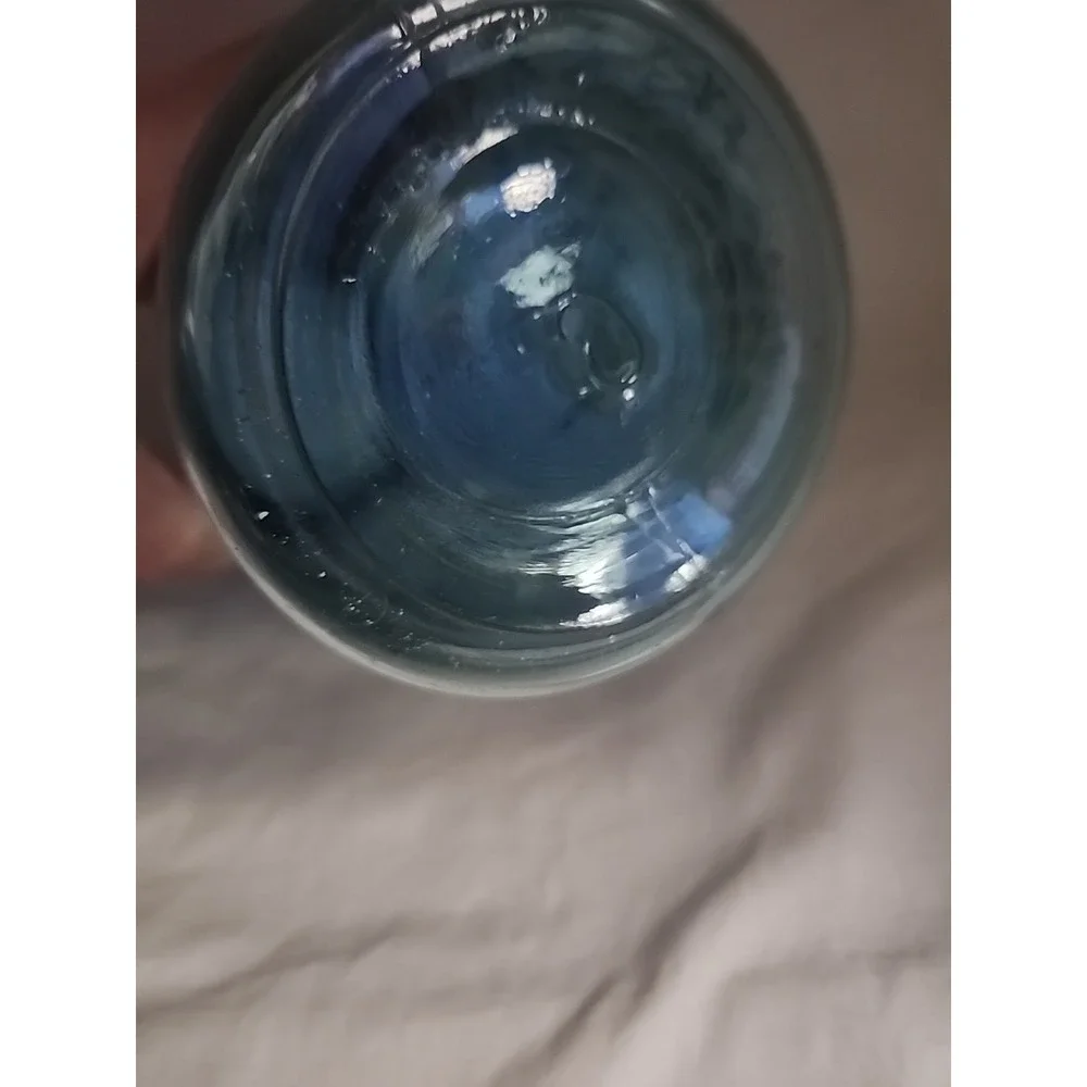 Vintage Ball Perfect Mason Jar Aqua Blue Glass with Zinc Lid and Glass Liner 6
